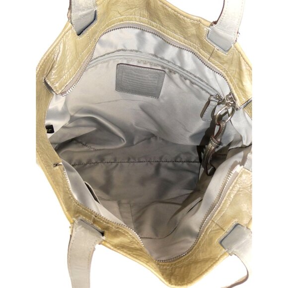 Coach Vintage Op Art Taupe Patent Leather Tote 17020 - Picture 10 of 16